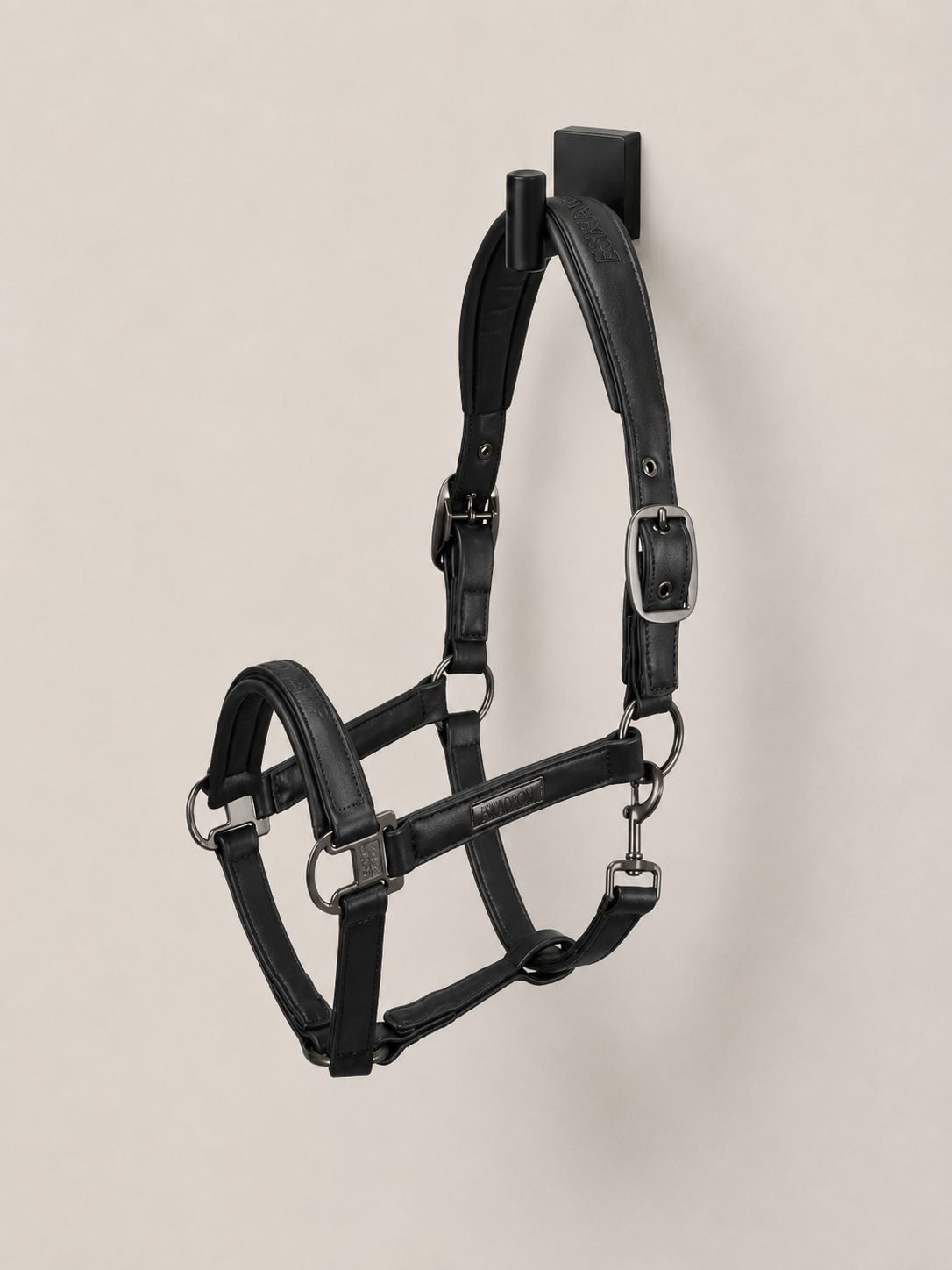 Eskadron Padded Halter Anatomic Black Leather Small Pony