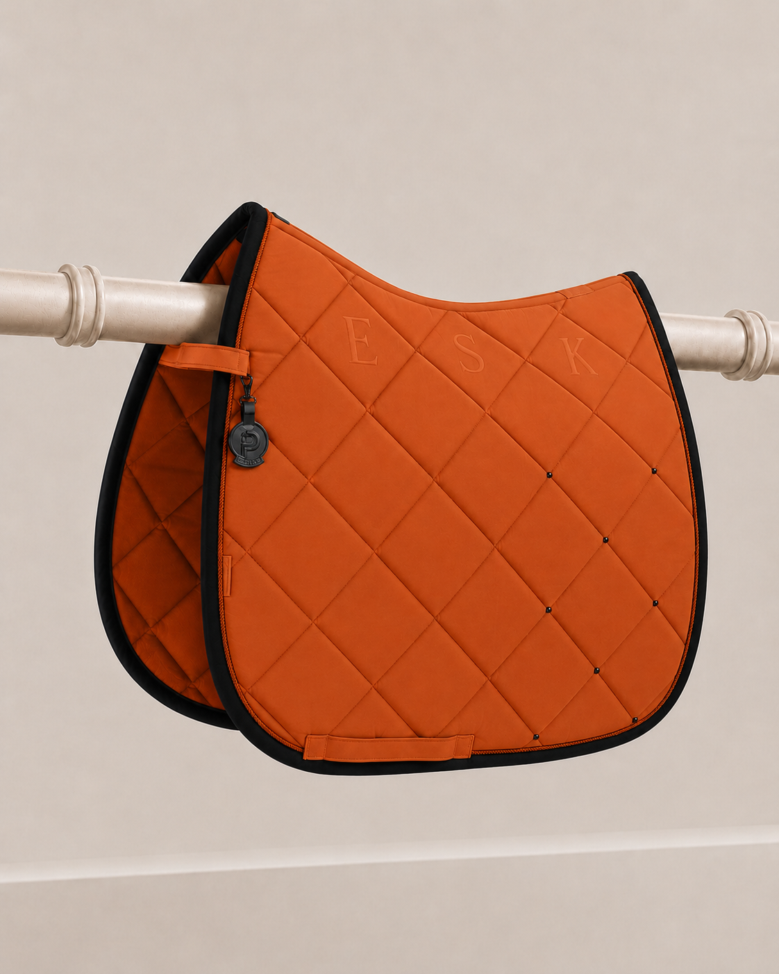 Eskadron Platinum Diamond Dressage Saddle Pad Amber Orange