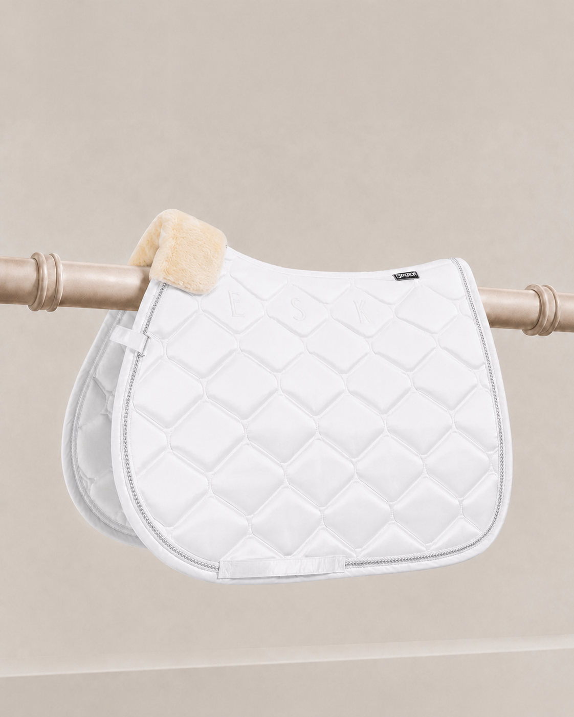 Eskadron Satin Crystal All Purpose White Saddle Pad