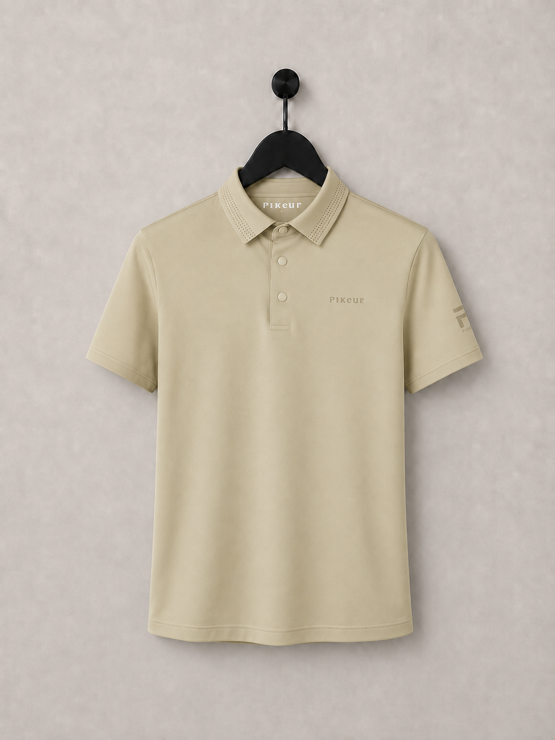 Pikeur Mens Function Lasercut Polo Training Shirt Frosted Sage