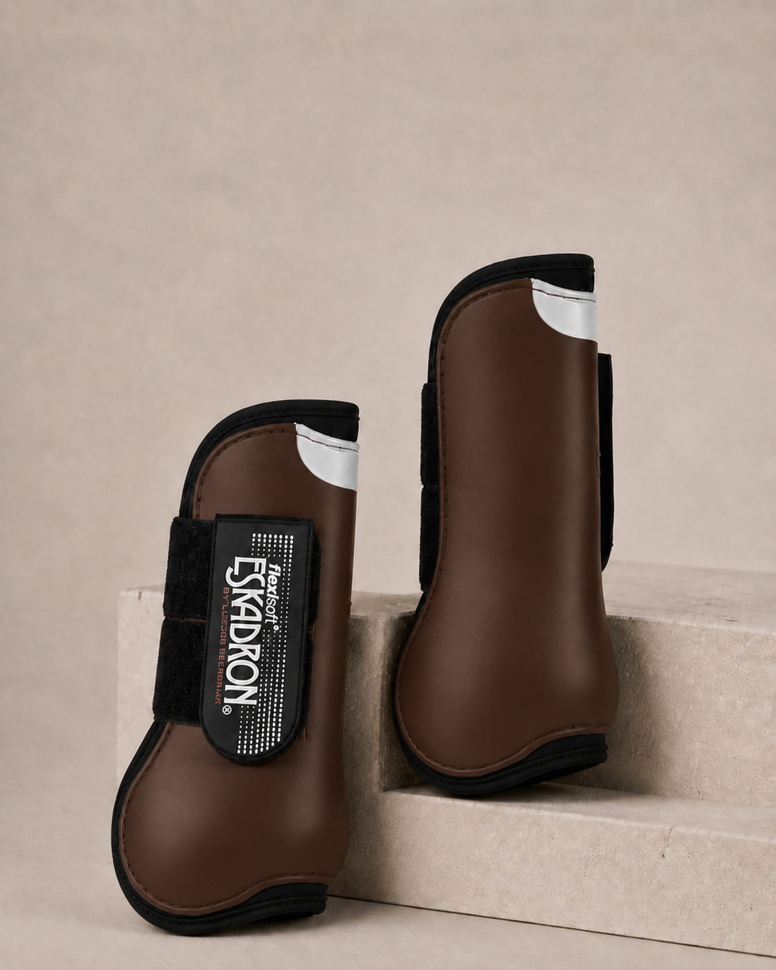 Eskadron Flexisoft Tendon Leg Protection Boots Fronts Brown