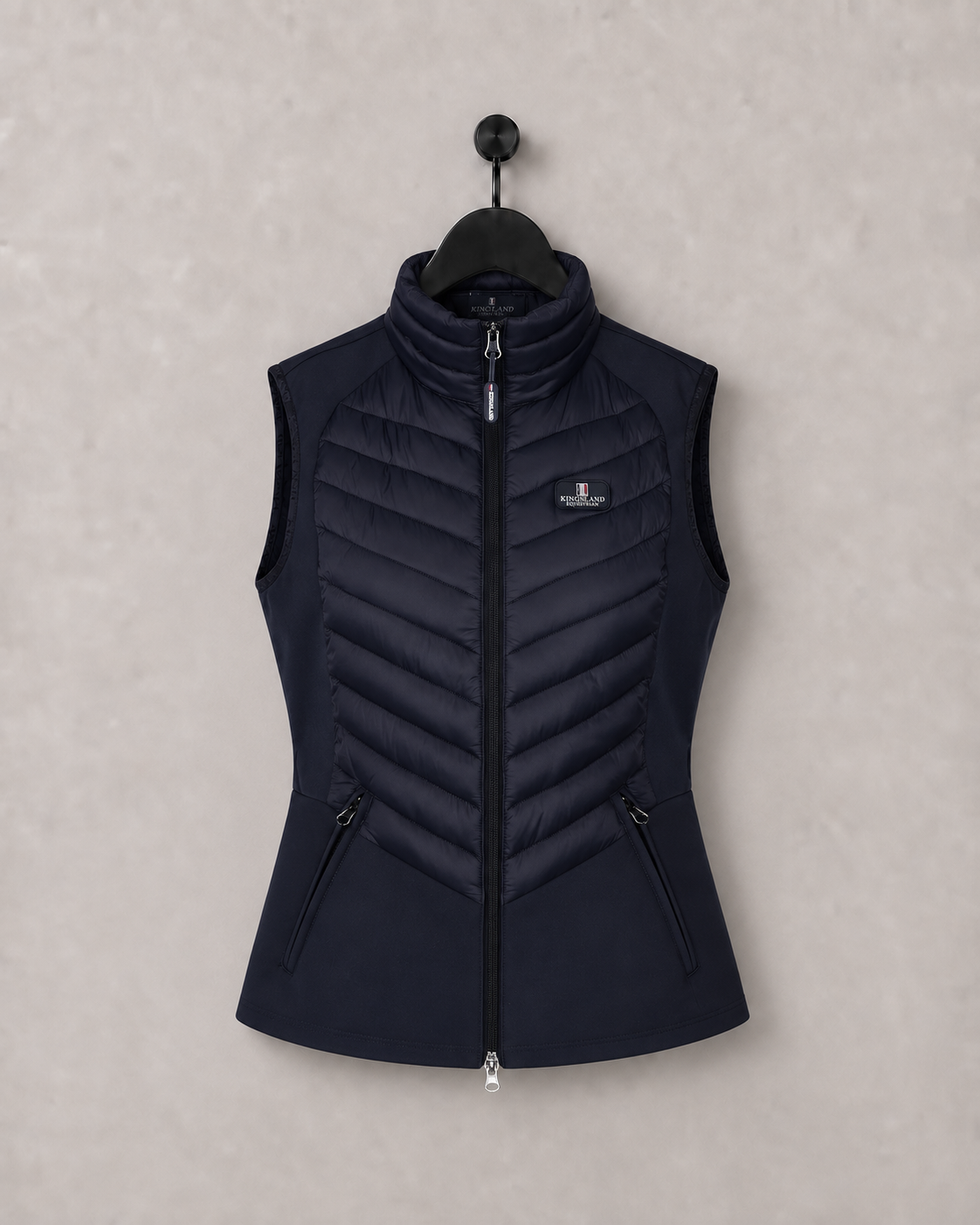 Kingsland Classic Hybrid Fitted Vest Body Warmer Navy