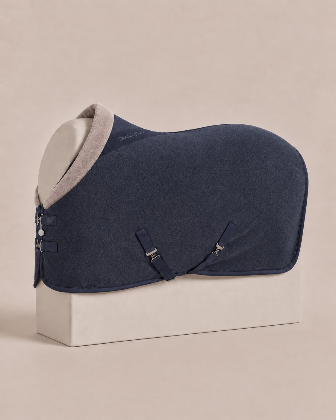 Eskadron Platinum Wool-Acrylic Teddy Cooler Sweat Rug Sheet Blue