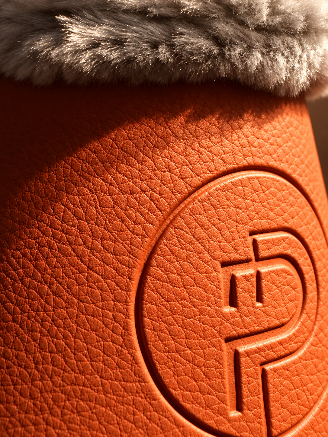 Eskadron Platinum Faux leather Fur Bell Boots Amber Orange