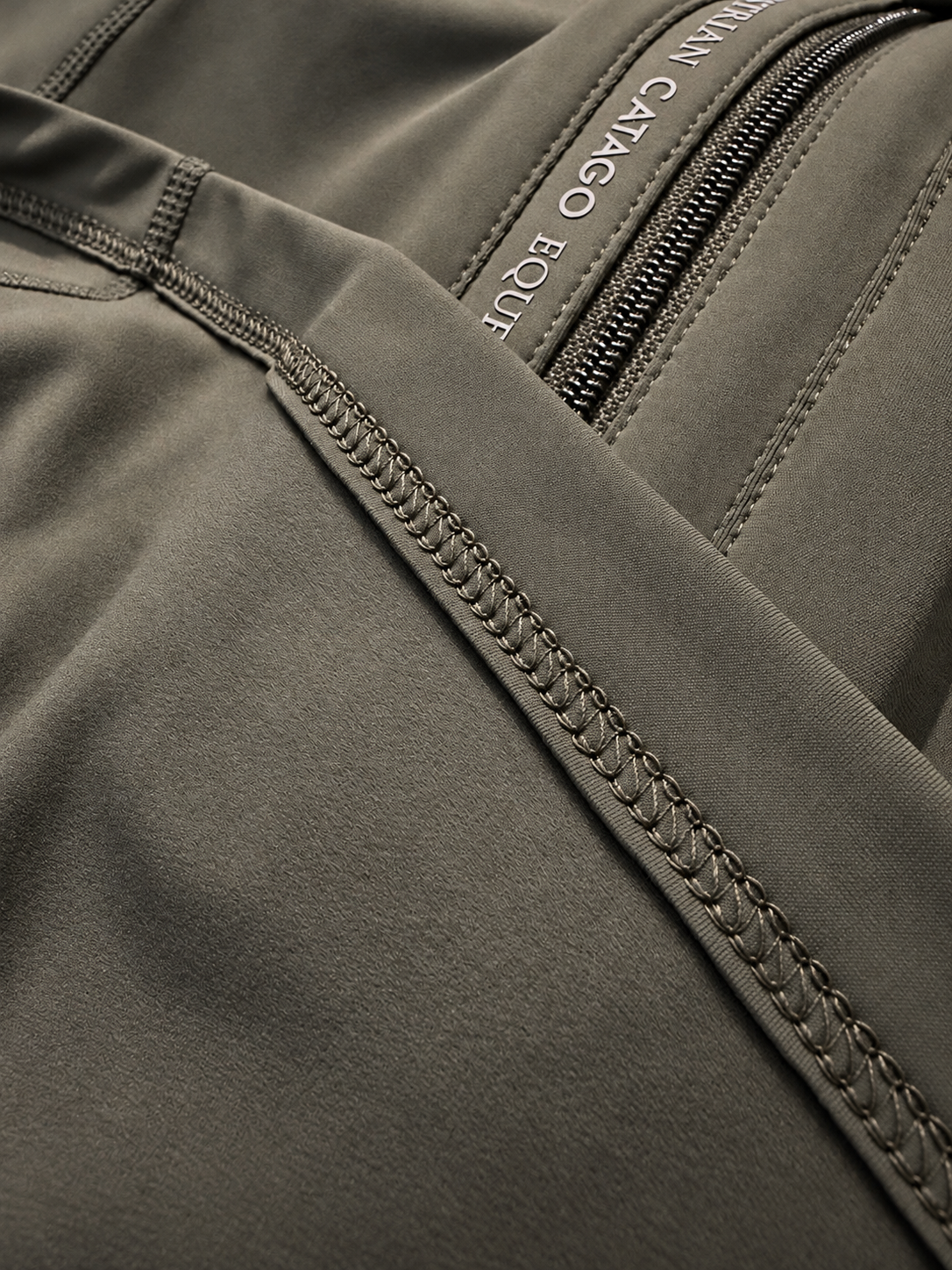 Catago Bree Half-Zip Long Sleeve Riding Shirt Green