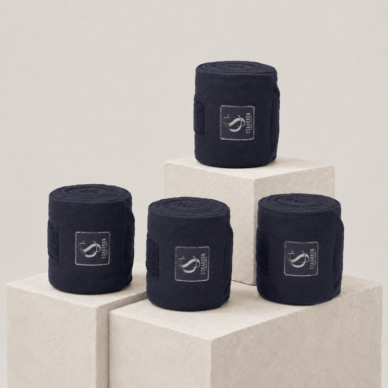 Eskadron Set of 4 Fleece Navy Bandages Polo Wrap