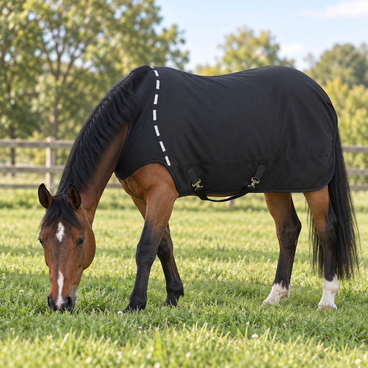 Eskadron Delta Walker/Turnout System Rug Lightweight Sheet Black