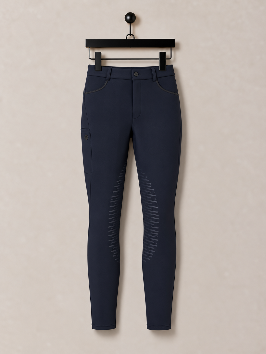 Pikeur Fendrik Breeches Mens GripTec Knee Grip Navy and Gray