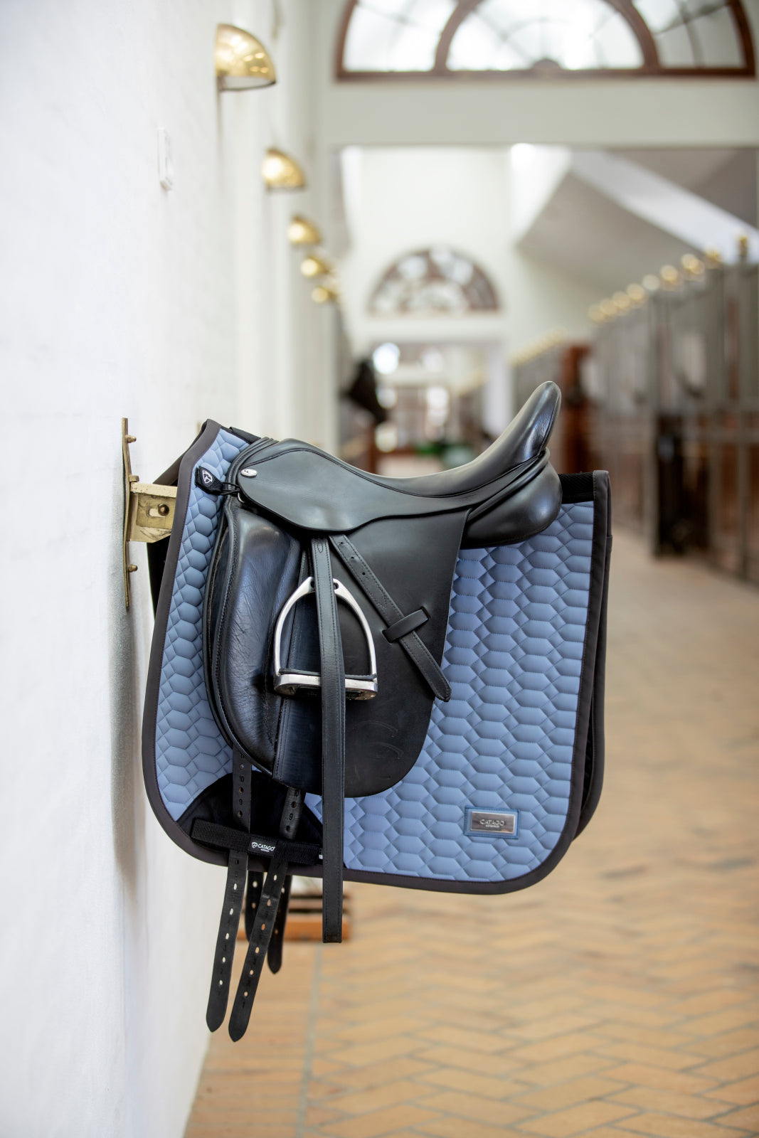 Catago FIR-Tech Grand Saddle Pad Light Blue Dressage