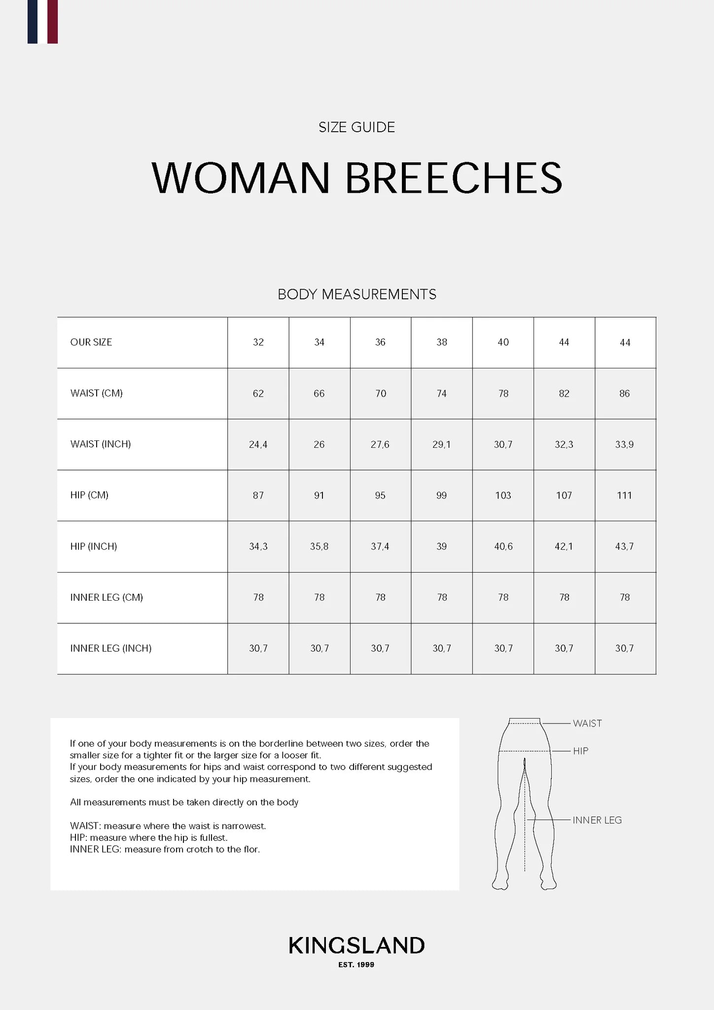 Kingsland KL Kira H-Shape Full-Grip Ladies Breeches Beige