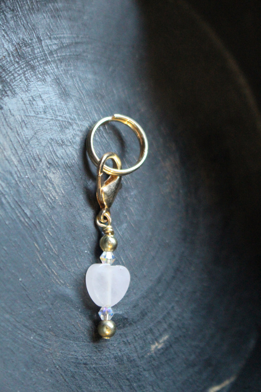 Westoria Pink Quartz Bridle Charm- Love and Compassion