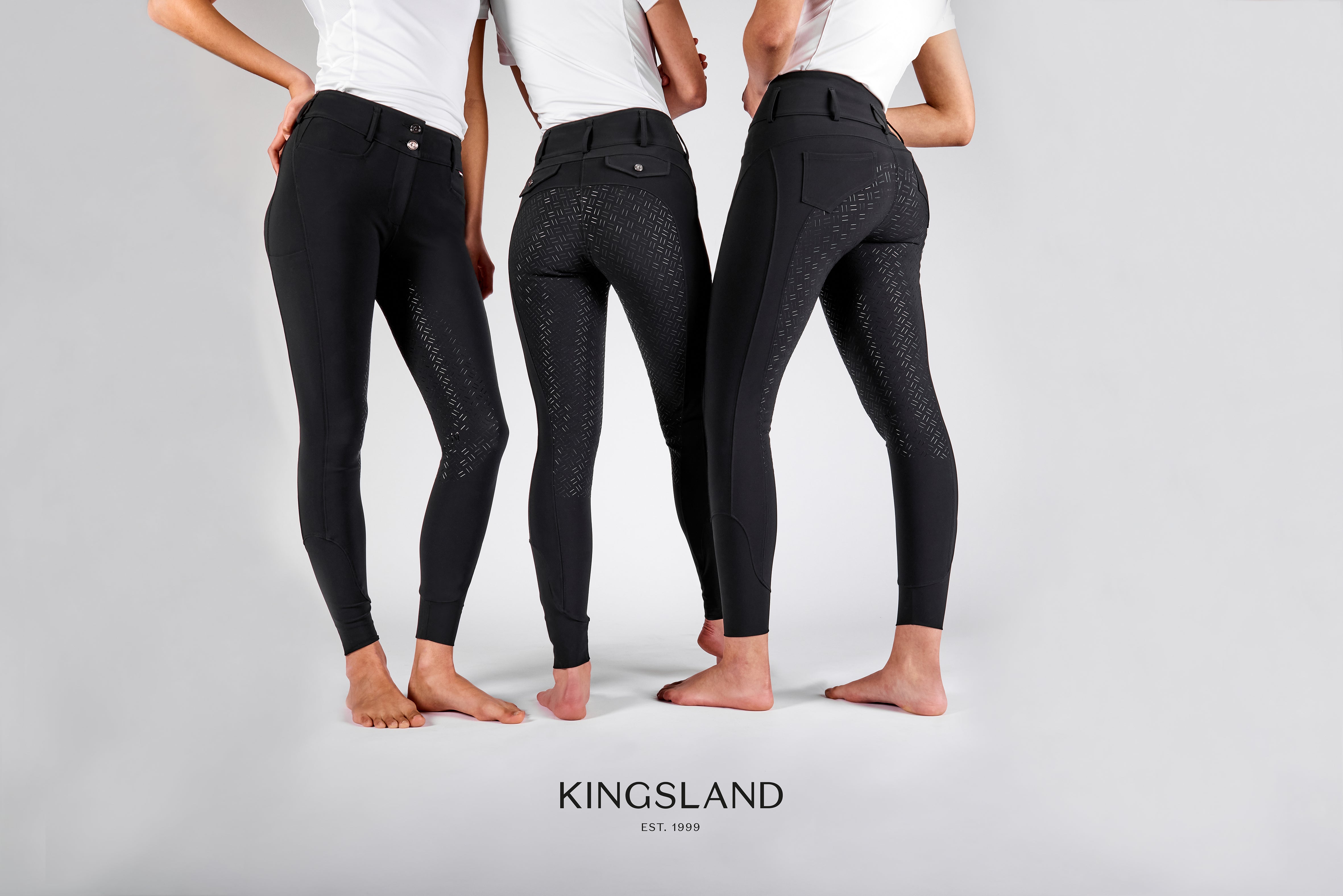Kingsland KLKira H-Shape Full-Grip Ladies Breeches White