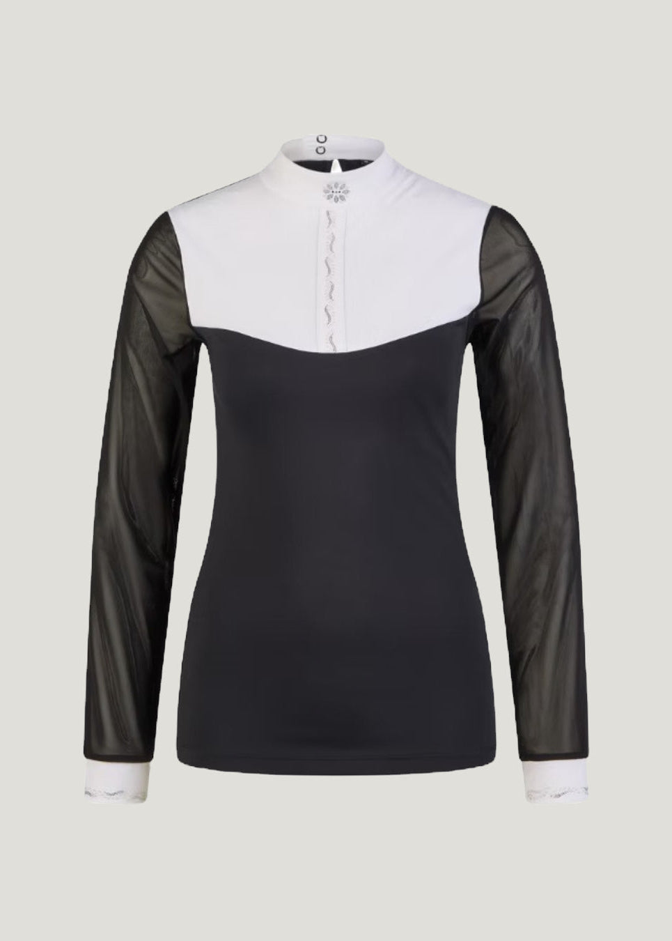 Pikeur Mesh Show Competition Blouse Black