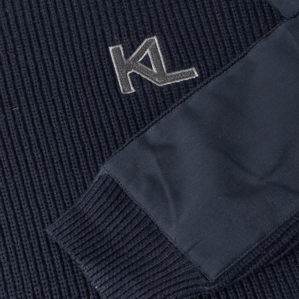 Kingsland KLVas Mens Pullover Knit Cable Sweater Navy