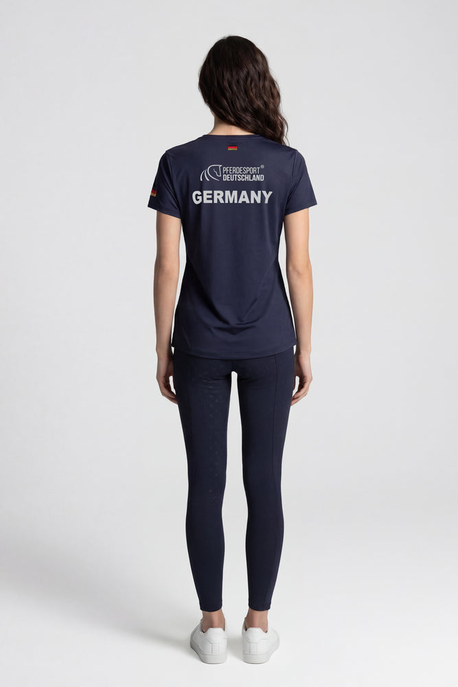Pikeur Official Aachen World Cup 2026 Fan Shirt Womens Navy