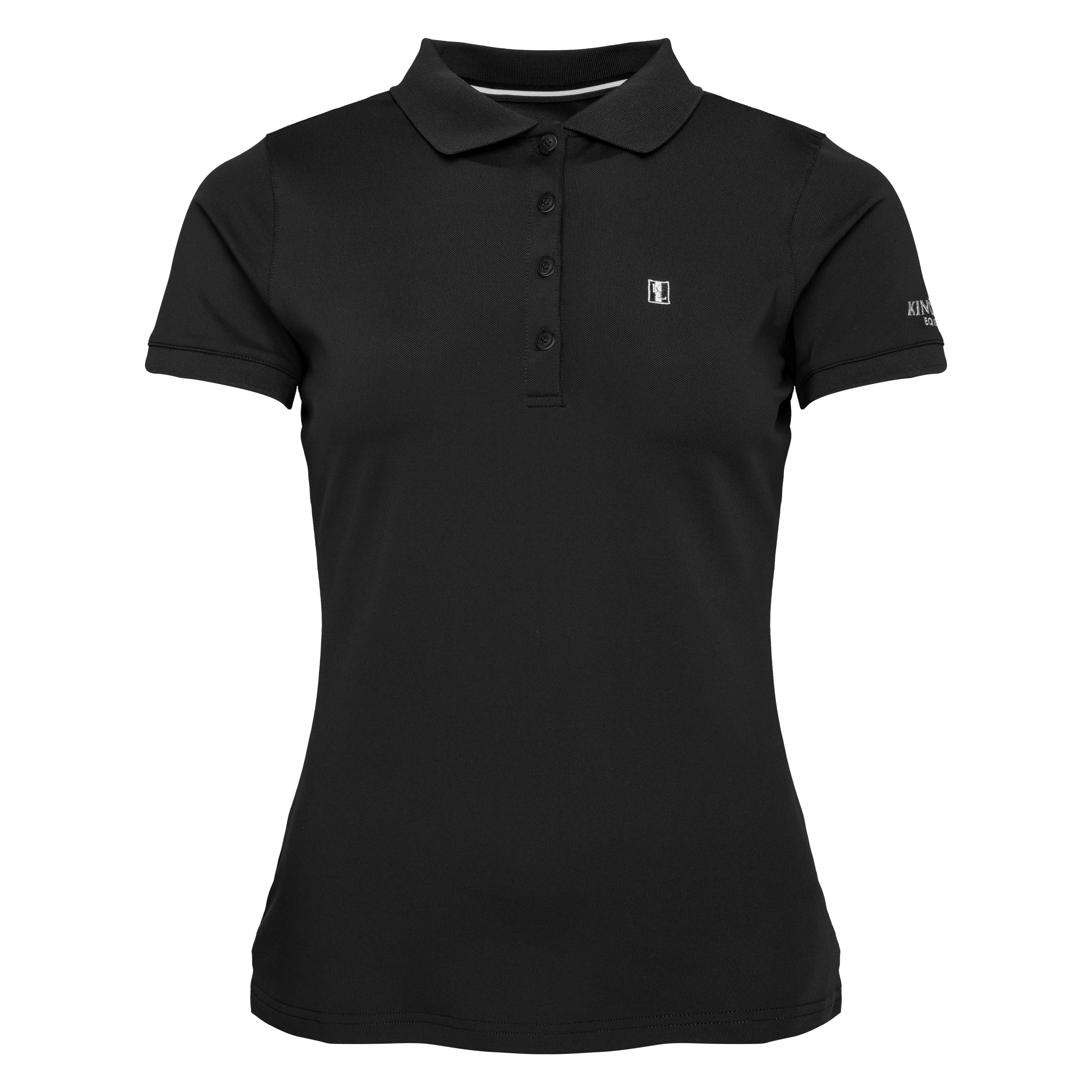 Kingsland Classic Pique Ladies Training Shirt Top Black
