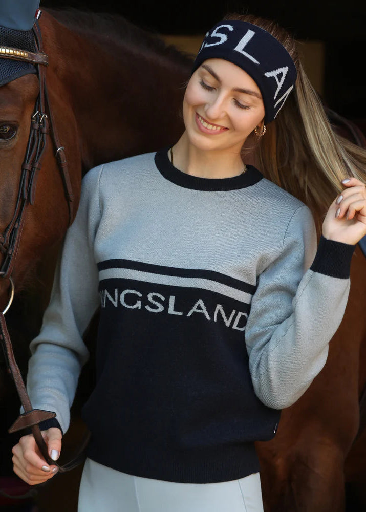 Kingsland KLMarina Ladies Knitted Pullover Sweater Quarry/Gray