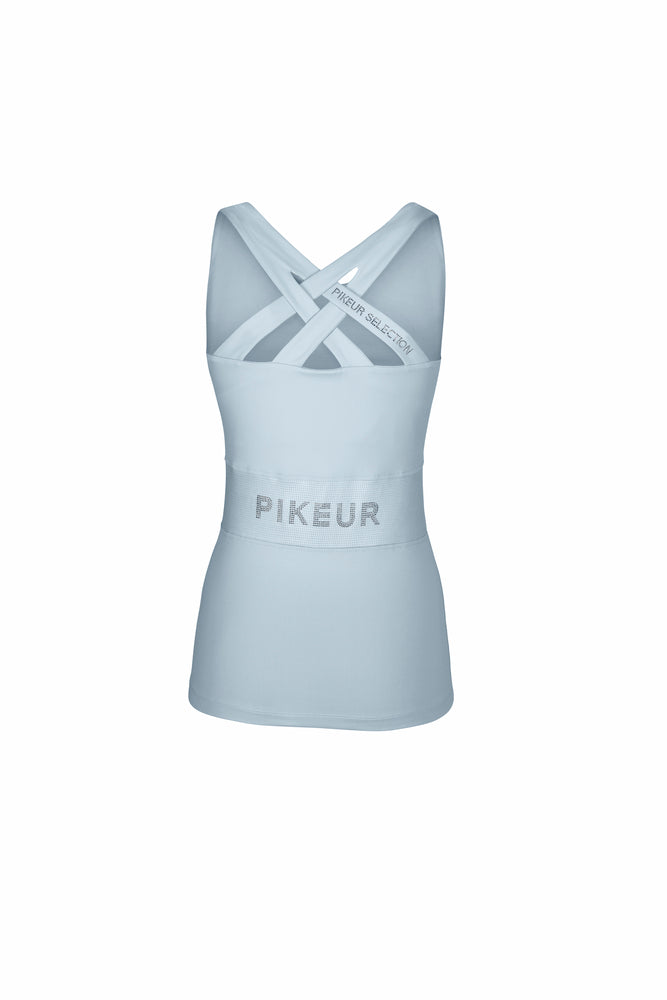 Pikeur Cross-Back  Riding Shirt Sleeveless Light Blue