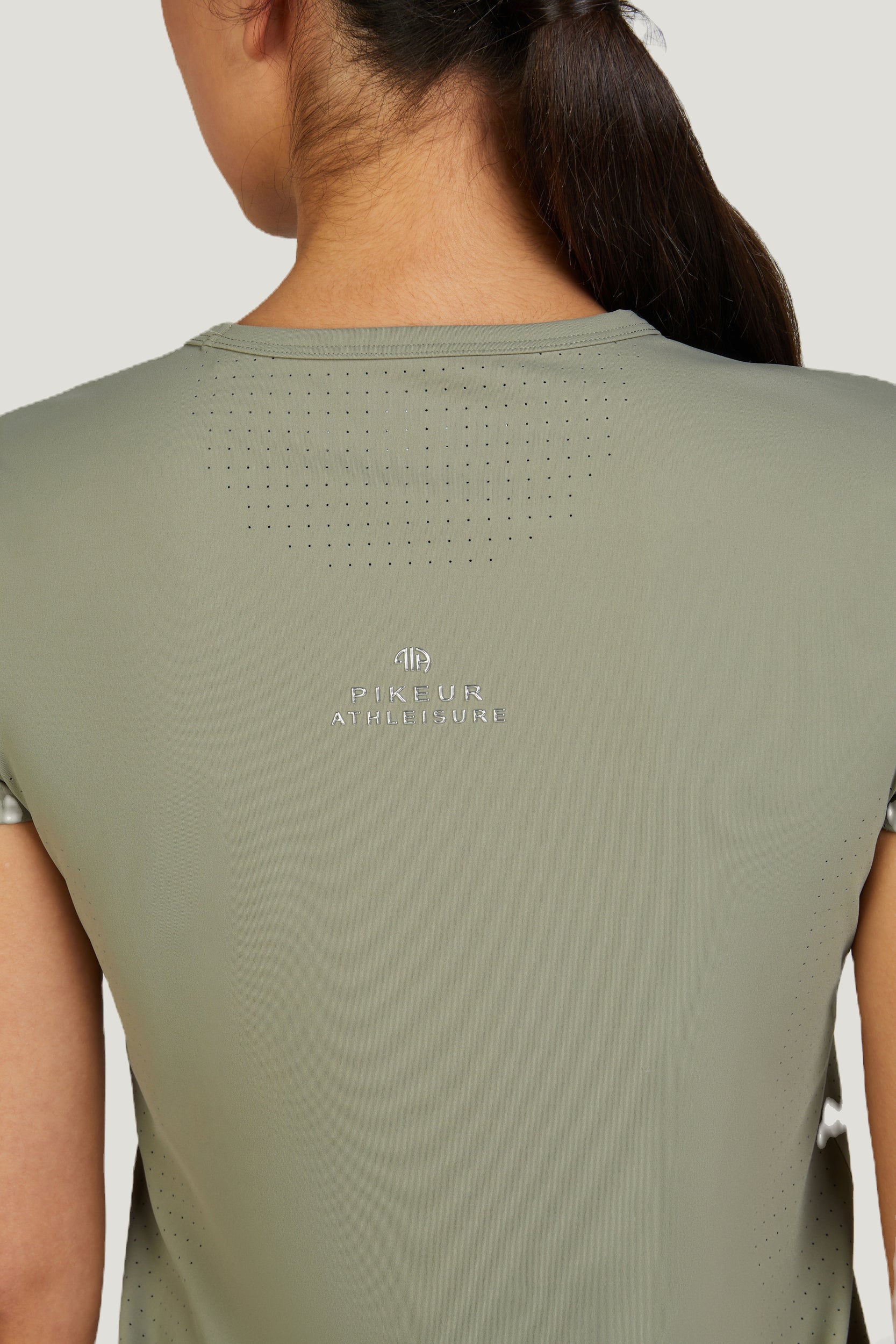 Pikeur Perforated Shirt Athleisure Taupe