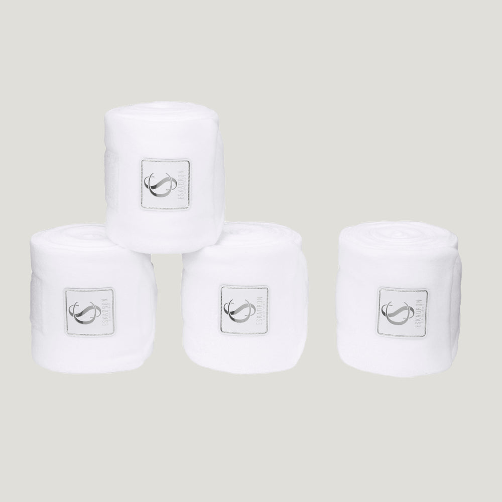Eskadron Set of 4 Fleece White Polo Wrap Bandages