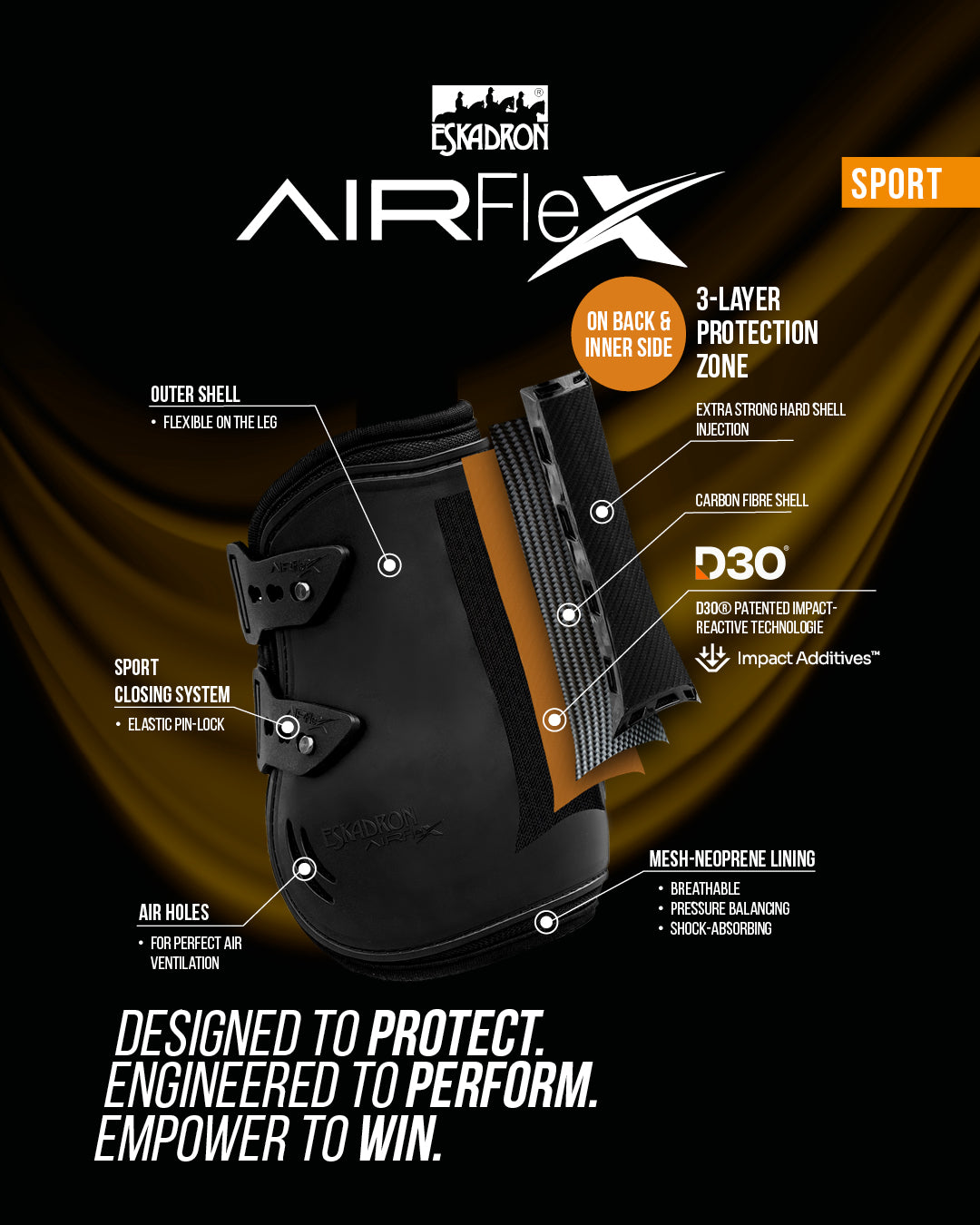 Eskadron New Air Flex Sport Protection Hind Boots