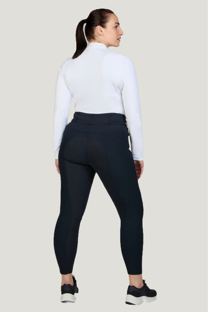 Pikeur Candela New FlexTec Suede Full Grip Breeches High Waist Navy