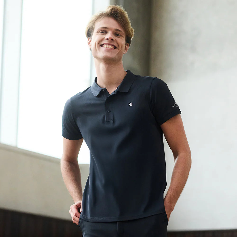 Kingsland Classic Mens Training Pique Polo Shirt Navy