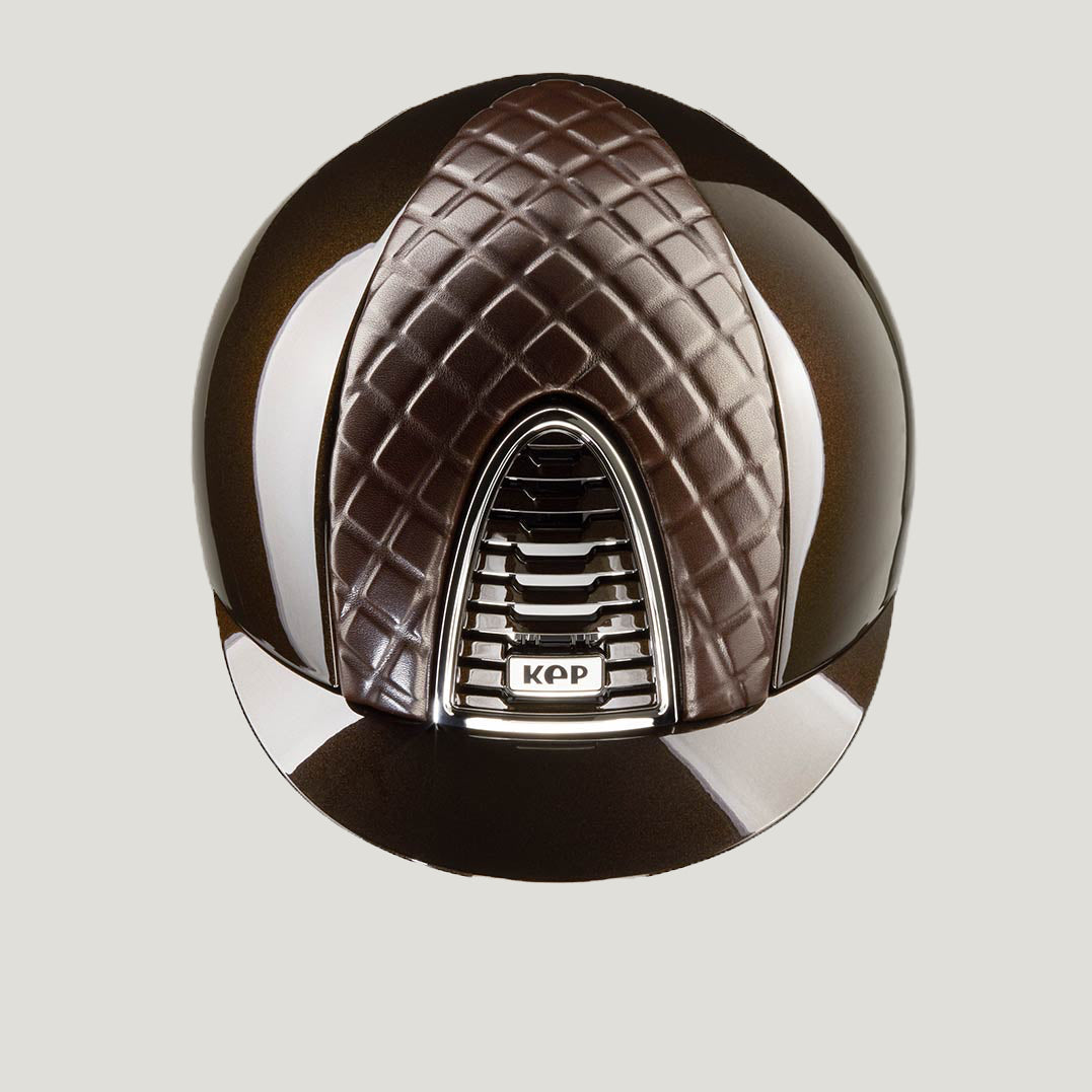 KEP CROMO 2.0 Helmet Brown Polish - Leather Front MILANO Collection