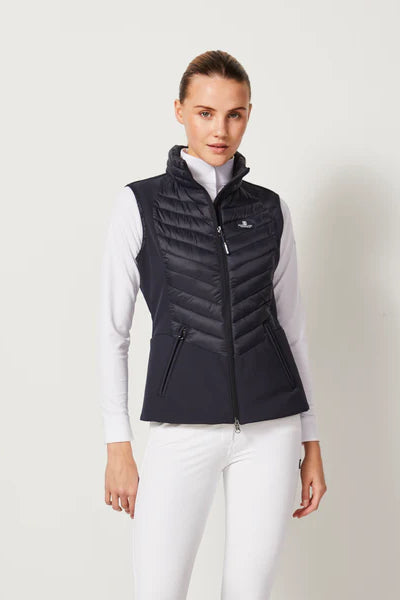 Kingsland Classic Hybrid Fitted Vest Body Warmer Navy