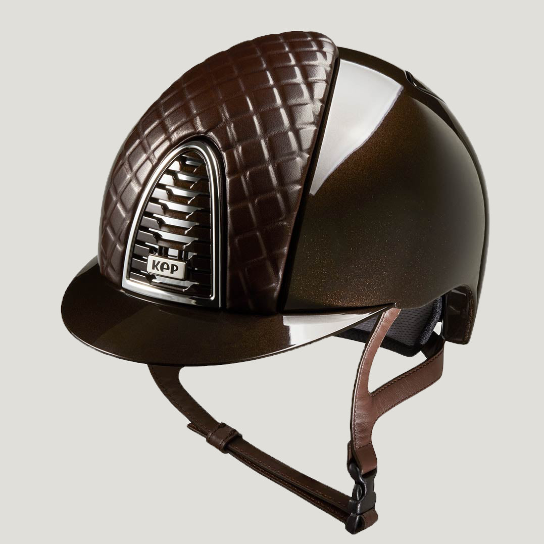KEP CROMO 2.0 Helmet Brown Polish - Leather Front MILANO Collection