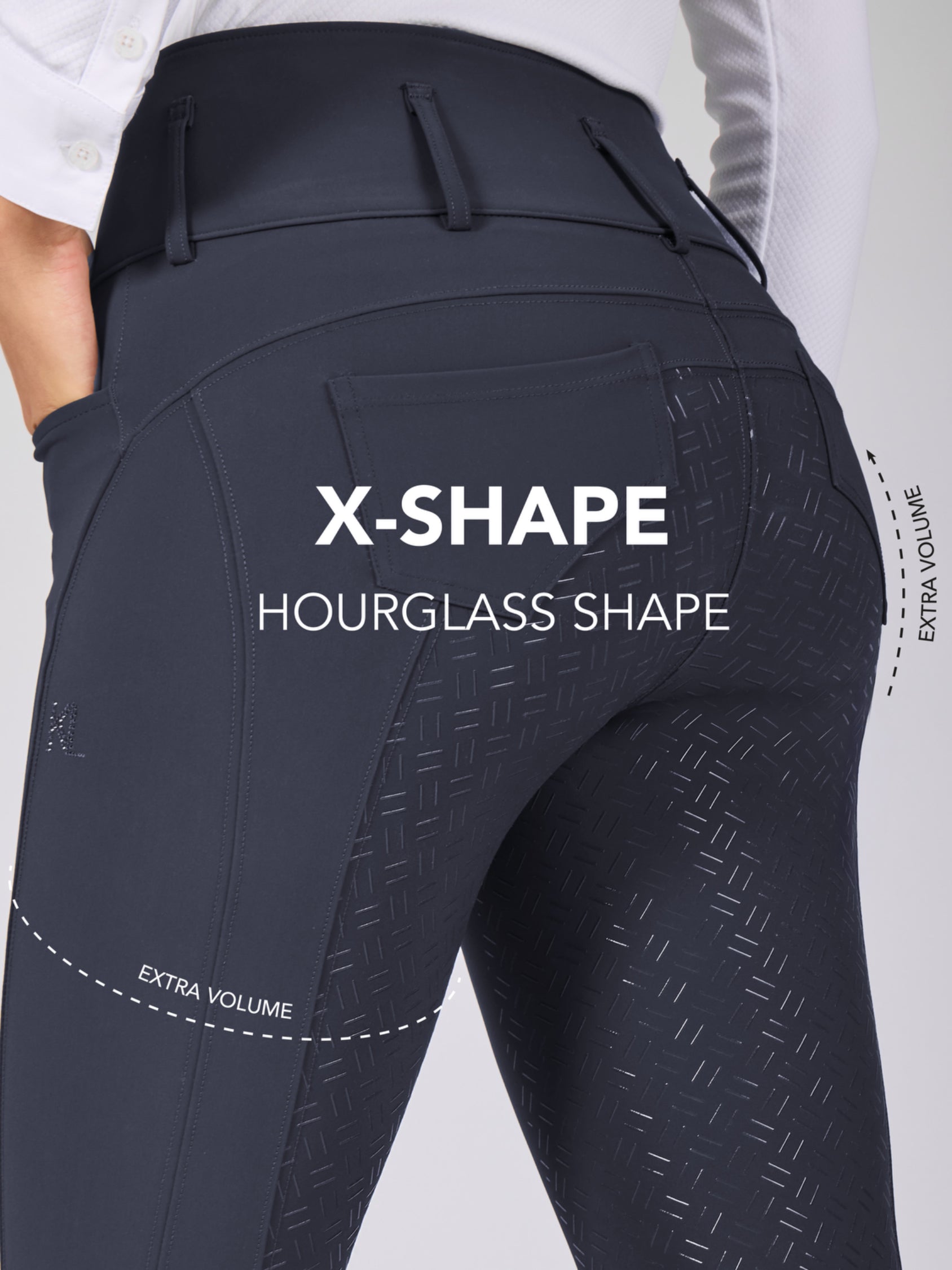 Kingsland KLKhloe X Shape High Waist Full-Grip Ladies Breeches Black