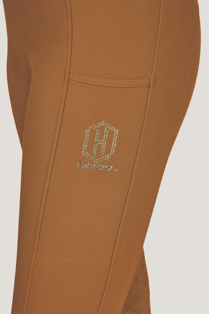 Eskadron Womens Pro Riding Grip Tights Almond Brown