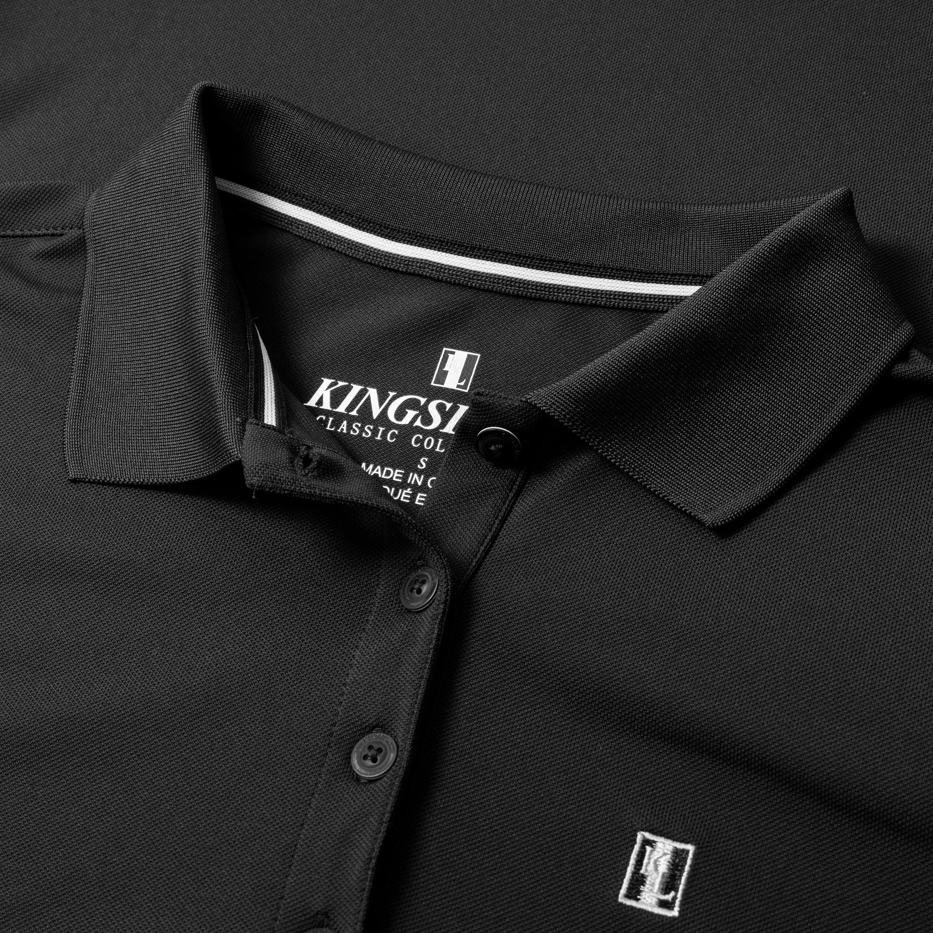 Kingsland Classic Pique Ladies Training Shirt Top Black