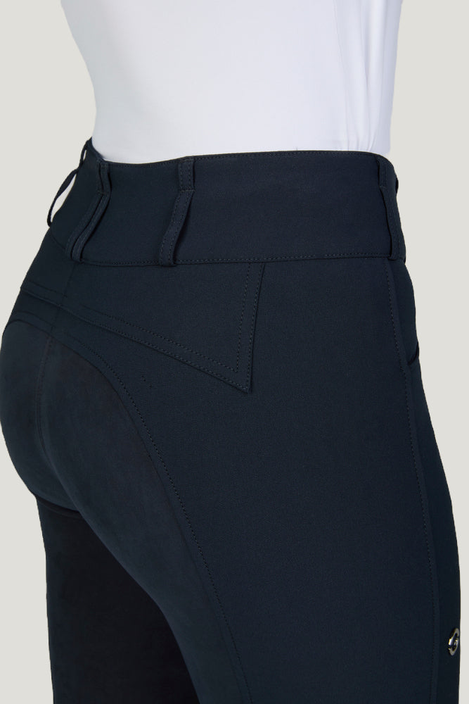 Pikeur Candela New FlexTec Suede Full Grip Breeches High Waist Navy