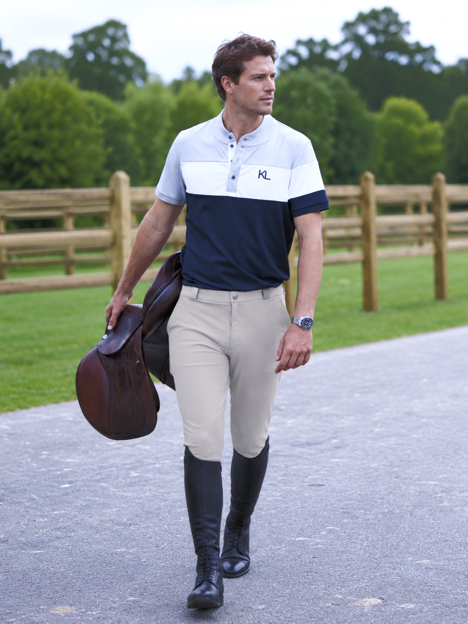 Kingsland KLKenton Mens Knee Grip Riding Breeches Beige