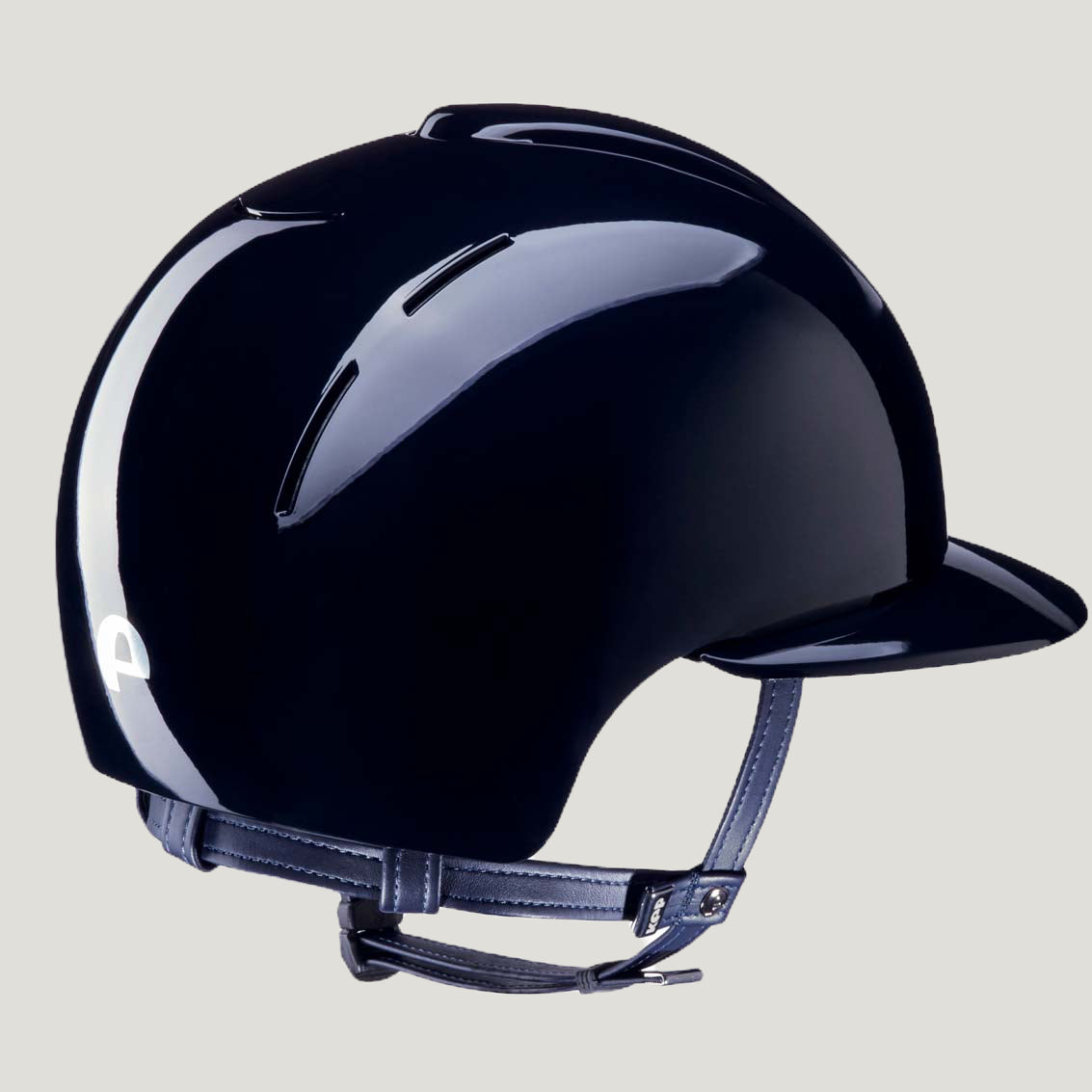 KEP Smart Helmet Polish Blue with Polo WIDE VISOR