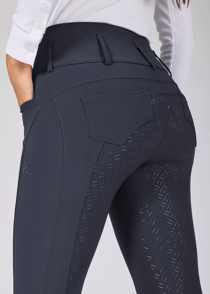 Kingsland Khloe X Shape High Waist Full-Grip Ladies Breeches Navy