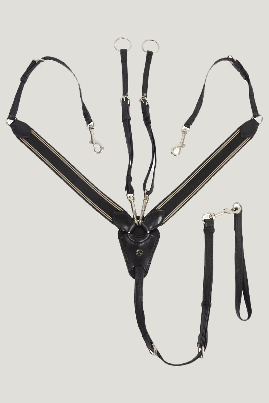 Catago 5-Point Breastplate with Martingale Black
