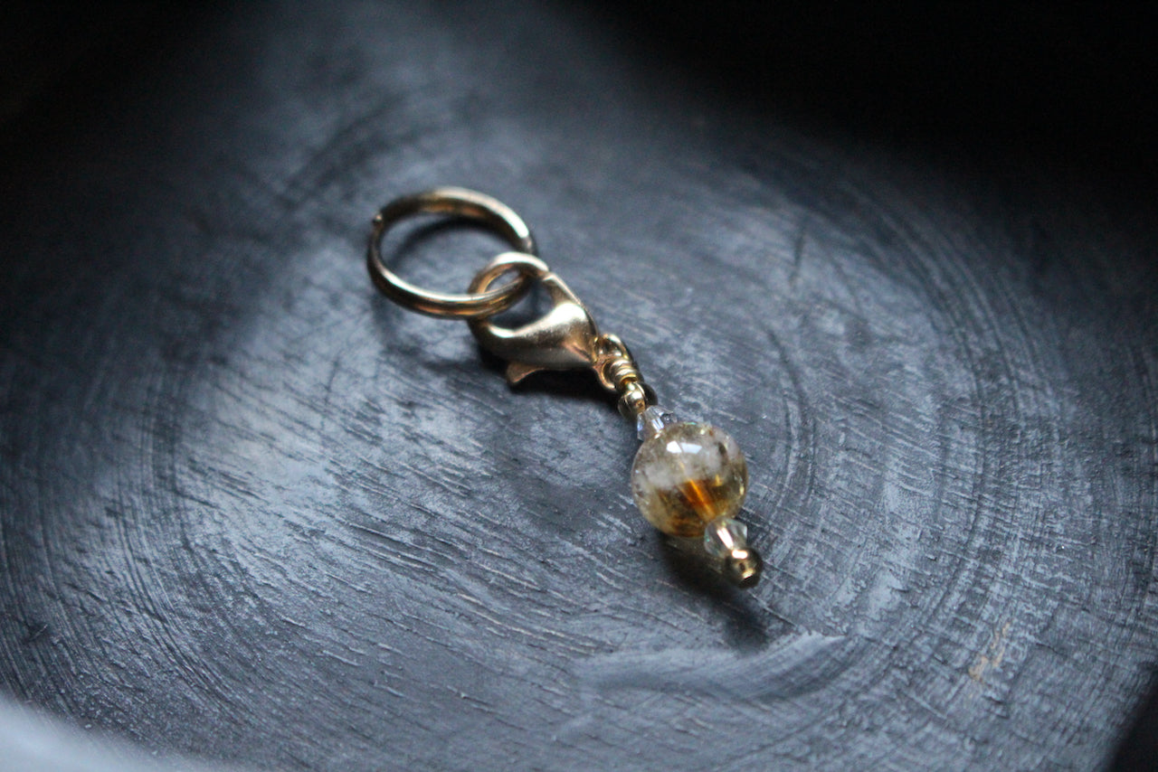 Westoria Citrine Bridle Charm- Abundance, Happiness  and Optimism