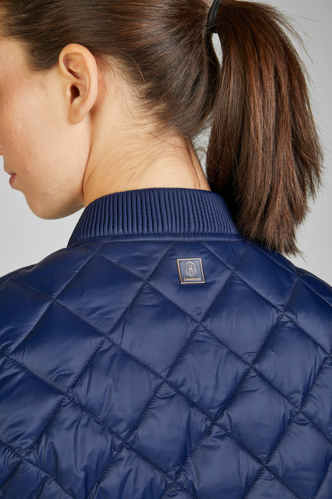 Eskadron Quilt Bomber Riding Jacket Ladies Blue