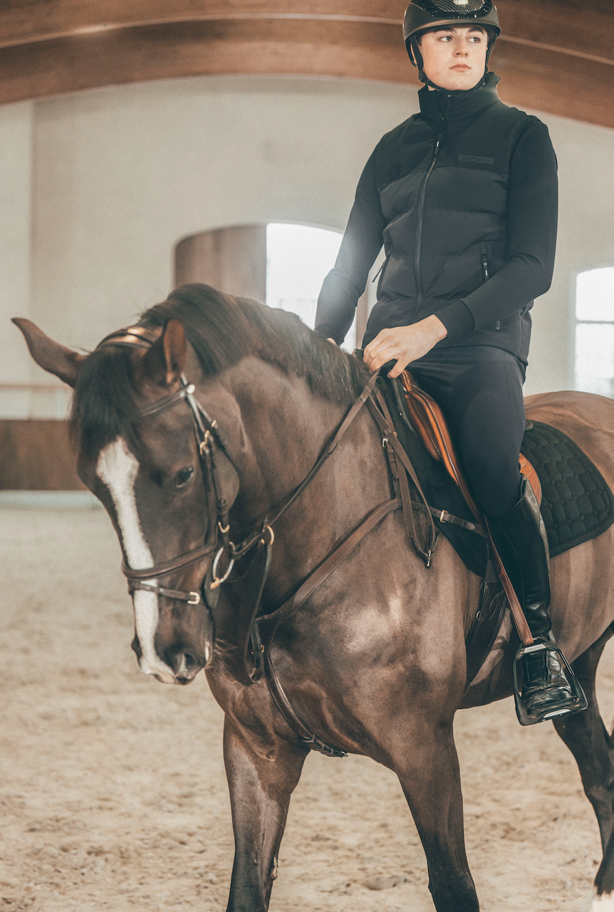 Pikeur Hybrid Quilted Mens Vest Black