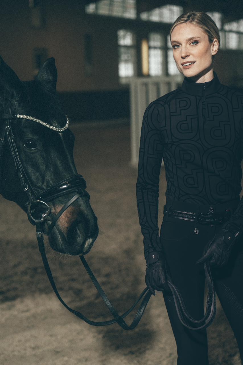 Pikeur Zip Print Function Training Shirt Black