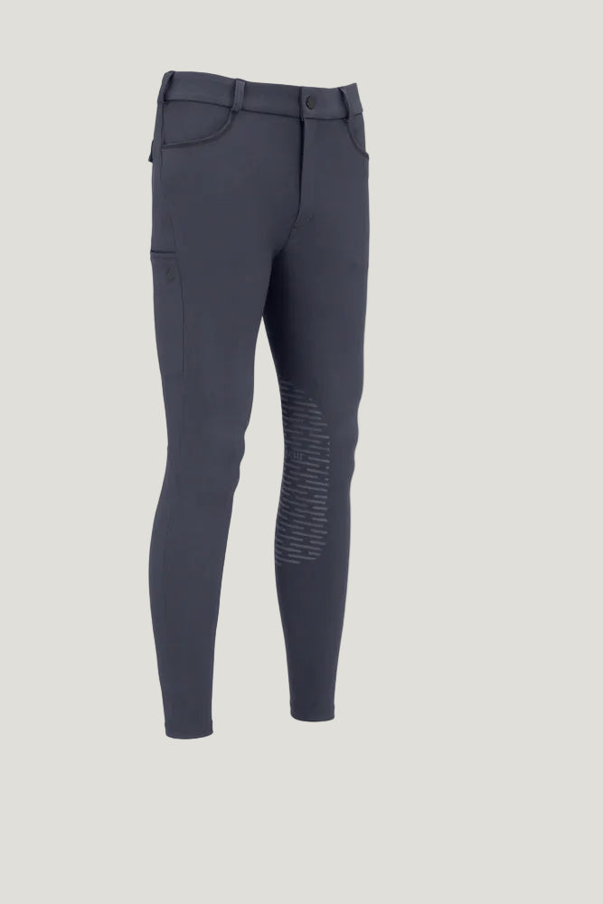 Pikeur Fendrik Breeches Mens GripTec Knee Grip Navy and Gray