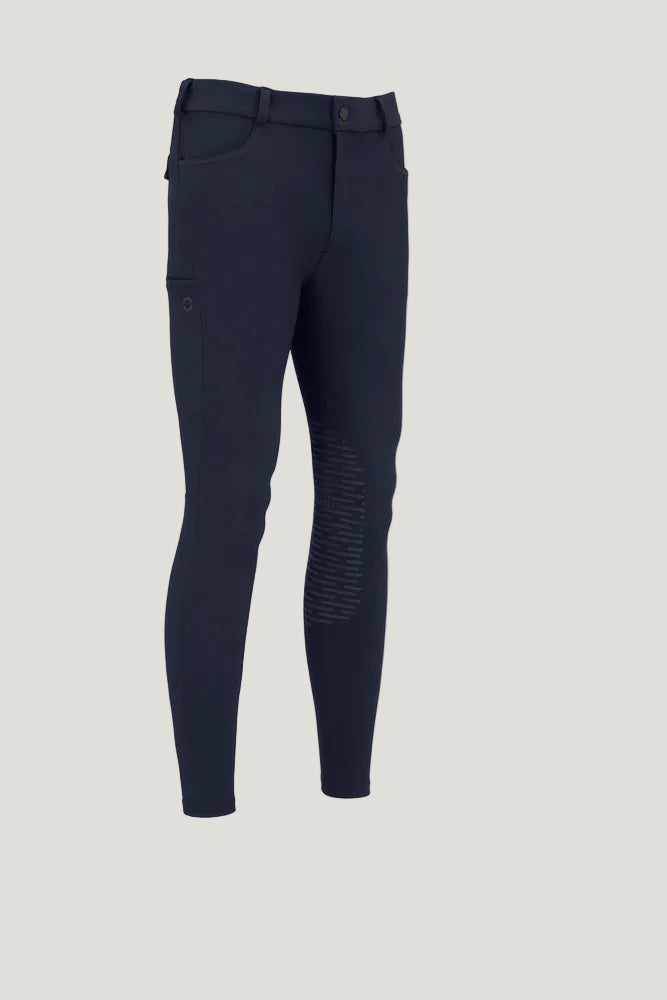 Pikeur Fendrik Breeches Mens GripTec Knee Grip Navy and Gray
