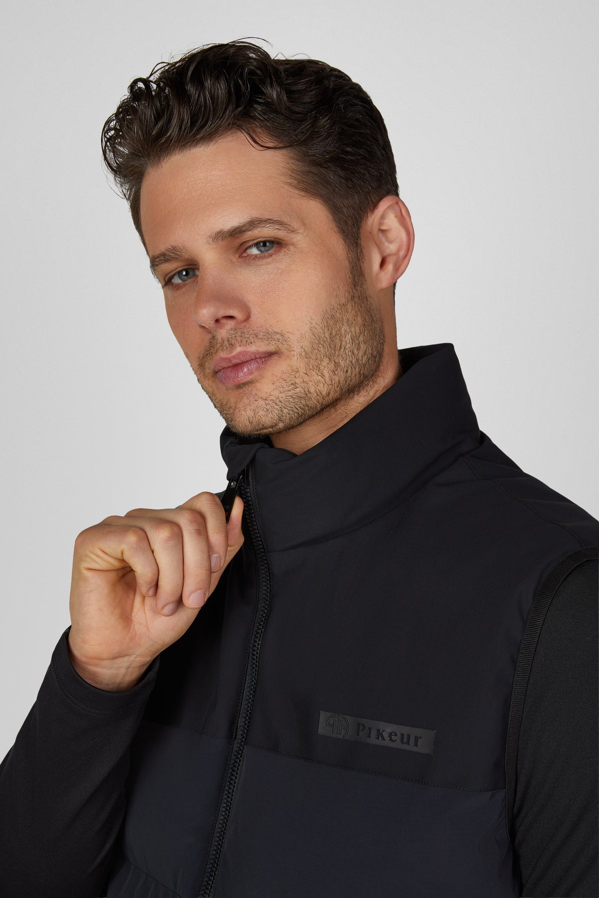 Pikeur Hybrid Quilted Mens Vest Black